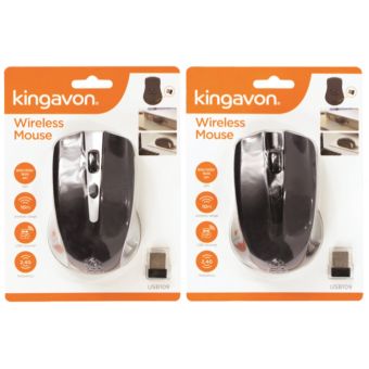 Kingavon Wireless Mouse 2.4GHz USB Compact Design