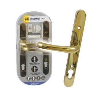 YALE UPVC Lever Door Furniture - Retro (Brass)