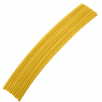 BlueSpot 10 Pce 300mm (12") 1/4" Yellow Heat Shrink Tubing
