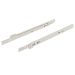 Hafele White Single Extension Roller Drawer Runners - 400mm