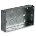 2 Gang Pro-Elec Single Gang 25mm Steel Flush Back Box