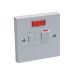 13 Amp Double Pole Fused Switched Spur with Neon White