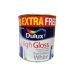 Dulux High Gloss Paint - Pure Brilliant White 750ml + 33% Extra Free