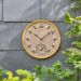 12in Beez Wall Clock & Thermometer | Indoor & Outdoor Garden Clock