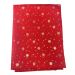 Christmas Tablecloth Red & Gold Snowflakes and Stars – Festive 140 x 200cm