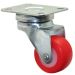 Castor Swivel Red Wheel - 30mm