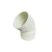 White Plastic 45° Waste Pipe Fitting - 50mm