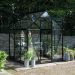 The Halls ICON Range of 6ft Freestanding Greenhouses-Black-6' x 4'-Toughened Safety Glass - Comes with Base