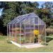 Popular Greenhouse Polycarbonate Silver 6' x 8'