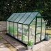 The Halls ICON Range of 6ft Freestanding Greenhouses-Green -6' x 10'-Polycarbonate - Comes with Base