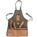Adjustable Gardening Tool Apron with Multiple Compartments for Easy Tool Access