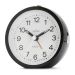 Acctim Elana Black Non-Ticking Sweep Analogue Alarm Clock – Precision Quartz Timekeeping with Snooze and Light