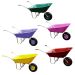 Ambassador 85L Polypropylene Boxed Wheelbarrow with Galvanised Frame and UV-Stabilised Tray