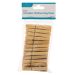 Ashley Wooden Clothes Pegs - Pack of 24 - Traditional, Reliable, and Durable