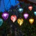 Balloon Rainbow Solar String Lights Set of 10 Warm White LED Outdoor Garden Lights
