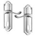 Basta Sherborne Polished Chrome Lever on Plate Door Handles