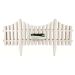 GreenBlade 4 Piece White Picket Fence