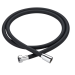 Aqua PVC Shower Hose – 1.5 Metre Black with Chrome Finish