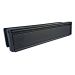Black Letterbox Sleeve and Plate Set Modern Door Letterbox Cover