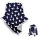 Blanket in a Bag Reindeer Throw - White & Navy