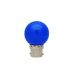 Tezla 1w Blue LED Plastic Globe B22 Party Lightbulb