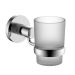 Blue Canyon Matrix Tumbler Holder Chrome Knurled Wall Mounted Bathroom Holder
