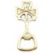 Brass Shamrock Bottle Opener I Irish Shamrock Bottle Opener in Solid Polished Brass