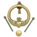 Brass Claddagh Circular Door Knocker I Traditional Irish Brass Door Knocker with Claddagh Heart