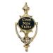 Brass Claddagh Door Knocker – “Céad Míle Fáilte” Black & Brass 8" x 3.5"
