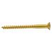 2" x 8 SC Slotted Brass Woodscrews with Countersunk Head