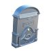 The Brosna Cast Aluminium Post Box - Slim Grey