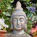 Serene Brushed Gold Buddha Figurine | Indoor & Outdoor Garden and Home Décor