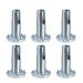 Caster Peg Sockets - Pack of 6 I Furniture Wheel Inserts
