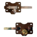 CAYS Bolt Lock 70mm Barrel Brown Outside Cylinder Door Lock