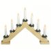 Christmas Decoration Candle Bridge 7 LEDS - Wood effect