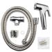 Chrome Handheld Spray Shower Set with 120cm Stainless Steel Hose and Wall Mount – Universal 12 Inch Connection for Bathroom or Bidet Use