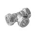 Chrome Plated Equal Tea 1/2" x 1/2" x 1/2"