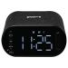 Groov-E Atlas II Alarm Clock Radio with Bluetooth & Wireless Charging Pad Black GVCR06BK
