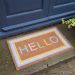 Colour Hello Coir Door Mat 45x75cm – Bright & Welcoming Outdoor & Indoor Entrance Mat