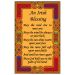 Cotton Celtic Irish Blessing Tea Towel I Irish Blessing Tea Towel with Colourful Celtic Knotwork Border