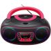 Denver TCL-212BT Pink Bluetooth Boombox with CD Player and USB MP3 Playback