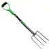 Green Blade Digging Fork | Carbon Steel Head with Rust Resistant Finish
