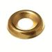 Electro Brassed Steel Surface Screw Cup Washer 6g - 20 Pack