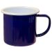 Enamel Mug Blue with White Rim 8cm