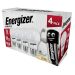 Energizer 4 Pack LED 9W (60W) 806 Lumen ES GLS Lamp Warm White