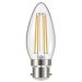 Eveready 4W LED Filament Candle Bulb B22 Clear, 470 Lumens (40W Equivalent) Boxed I Each