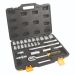 F.F Group 26-Piece 1/2 Inch Drive Socket Set with High Performance Alloy Steel and Ergonomic Handle in Durable Case