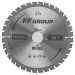 FF GROUP 210mm x 3mm 40T Circular Saw Blade for Wood with Teflon Coating and Carbide Teeth