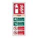Fire Extinguisher Foam' Sign, Self-Adhesive Vinyl (82mm x 202mm)