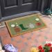 Flower Pots Coir Door Mat 45x75cm – Garden-Themed Outdoor & Indoor Welcome Mat